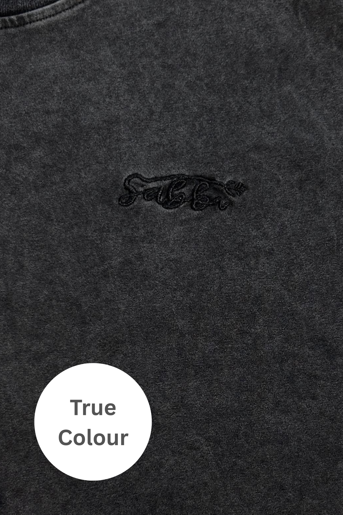 THE REGULAR FIT TEE - WASHED BLACK