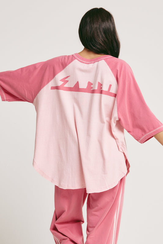 THE RAGLAN MARGIE TEE - PINK