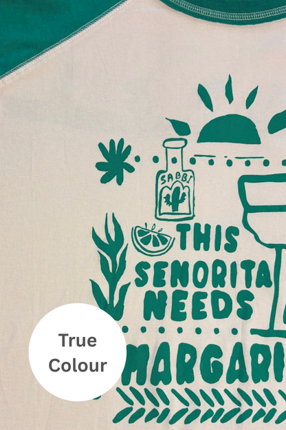 THE RAGLAN MARGIE TEE - GREEN